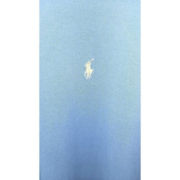 Polo Ralph Lauren Mens Polo Sz 3X B Big Blue Embroidered Horse Work Golf Office - Picture 6 of 12